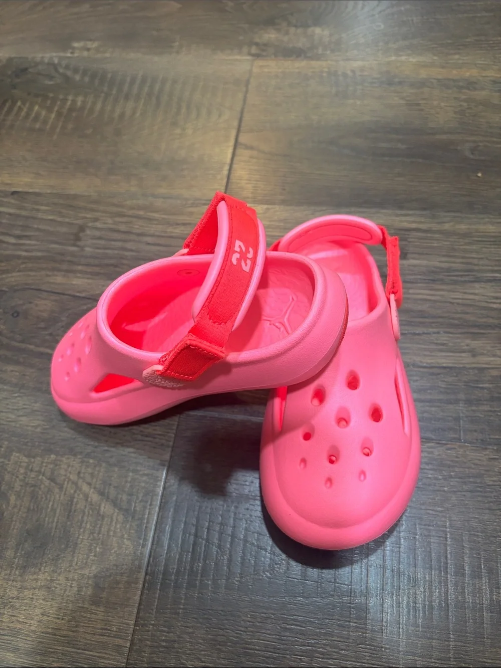 Jordan Kids' Pink Slip-On Sandals with Heel Strap